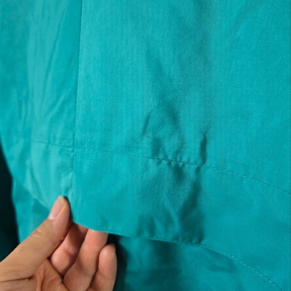 Vintage 80s 90s Columbia Teal and Blue Lightweight Zip Up Jacket Mens Medium - Picture 16 of 16
